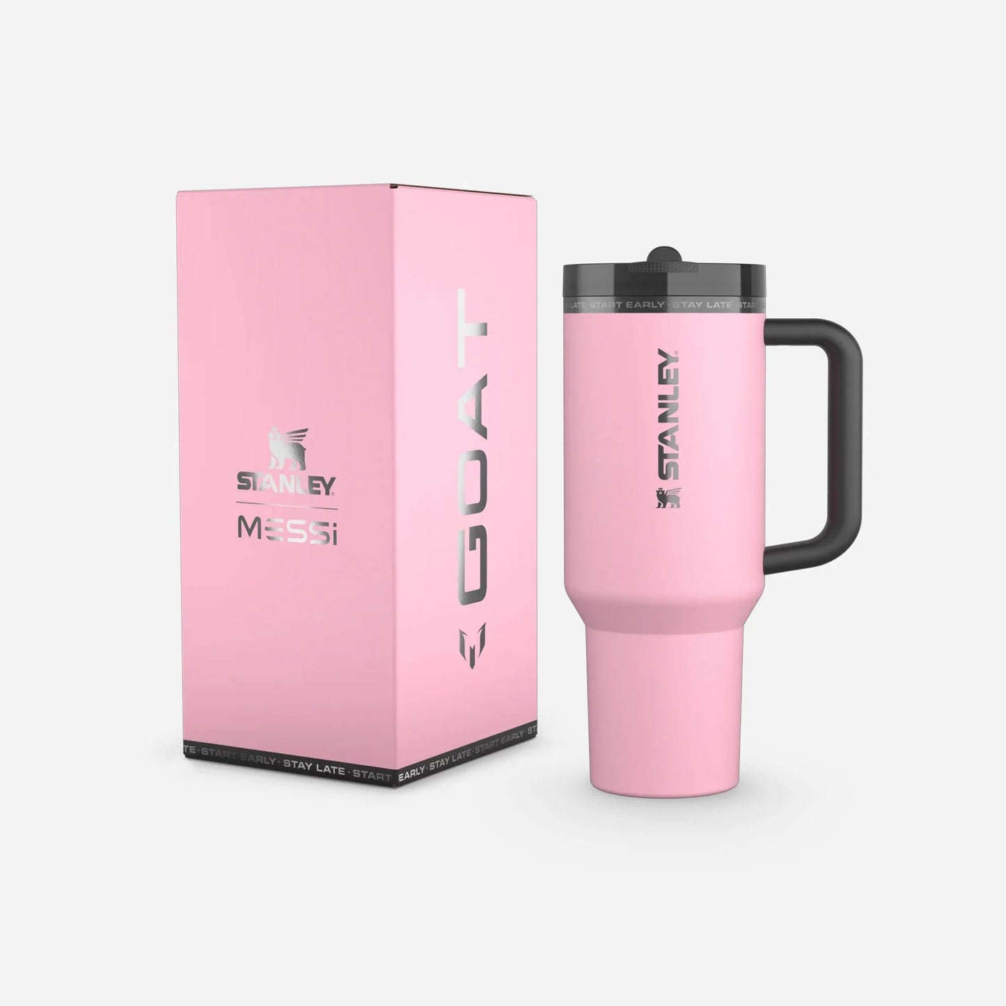 THE MESSI X STAINLY QUENCHER PROTOUR FLIP TSRAW TUMBLER