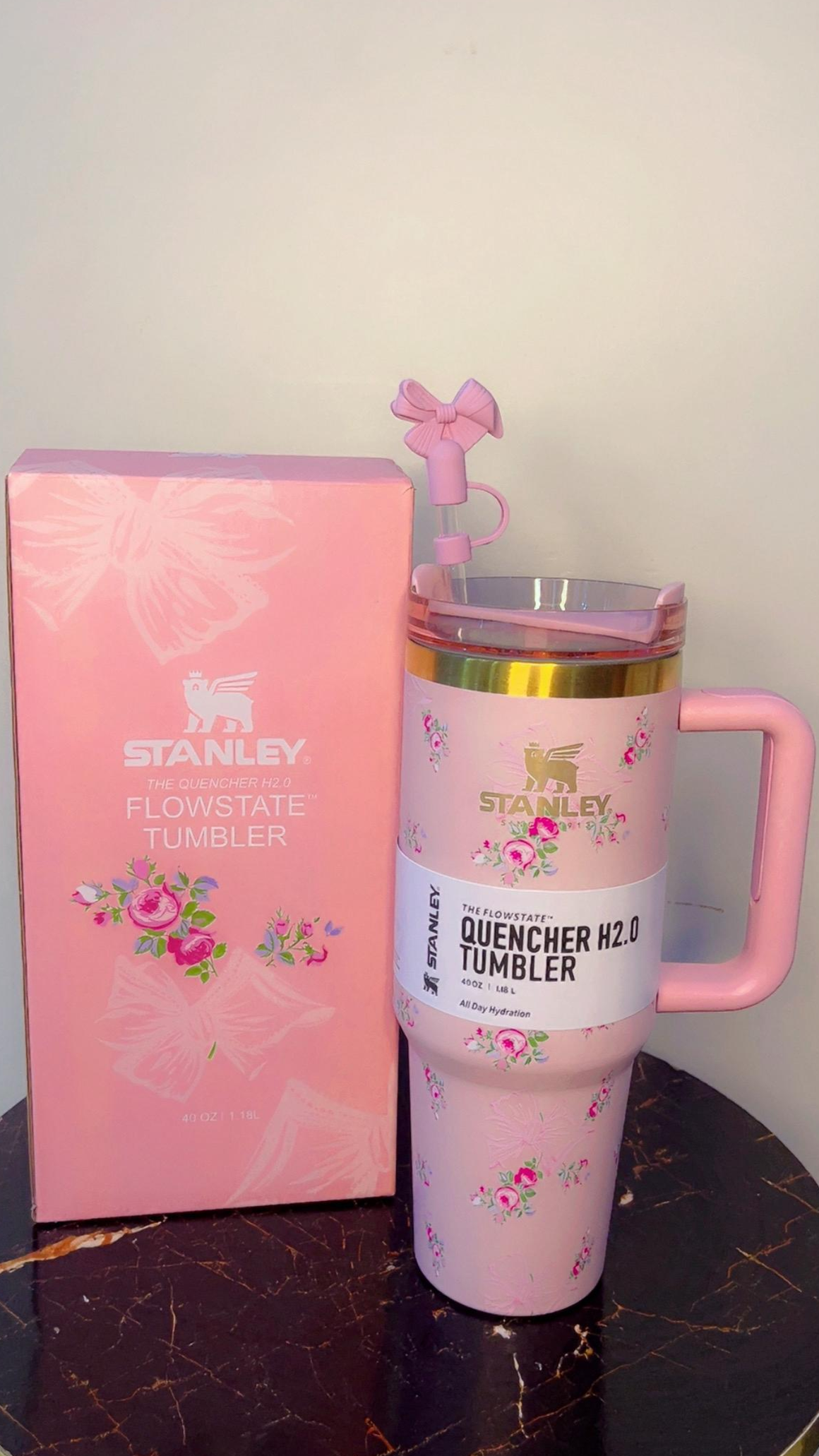 PRETTY IN PINK PASTEL DREAM STANLEY TUMBLER 40 OZ