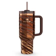 STANLEY SAFARI VIBE BROWN ZEBRA PRINT TUMBLER