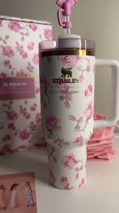 STANLEY TUMBLER BLUSH GARDEN STYLISH FLOWERS EDITION| STANLEY 40 OZ