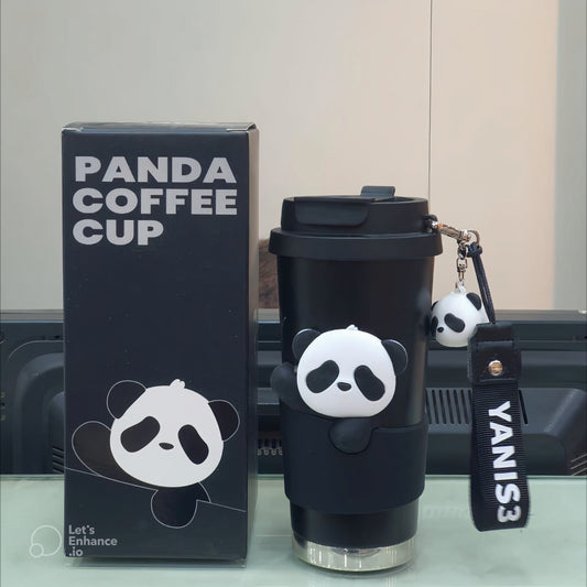 INSULATED COFFEE TUMBLER BLACK PANDA 520ML
