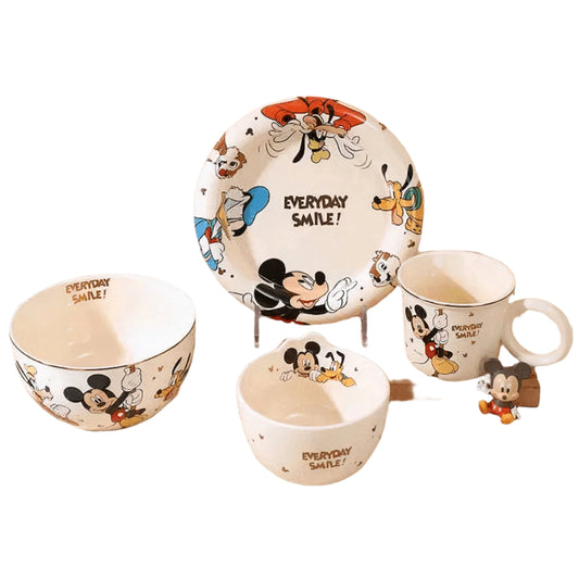 DISNEY MICKEY & FRIENDS DINEERWARE MEAL SET 6 PIECES LIMITED EDITION