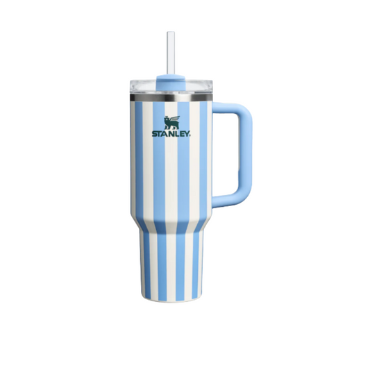 TUMBLER 40-OZ CORNFLOWER CABANA GLOSS