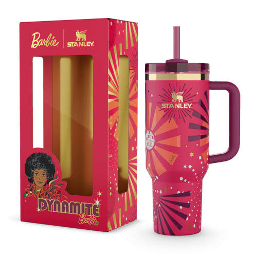 DARK PINK BARBIE TUMBLER STAINLESS STANLEY 40 OZ