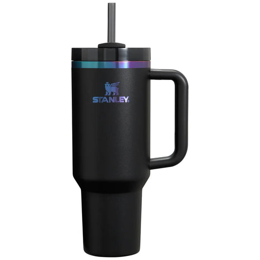 THE SLEEK BLACK STANLEY TUMBLER 40 OZ STAINLESS STEAL