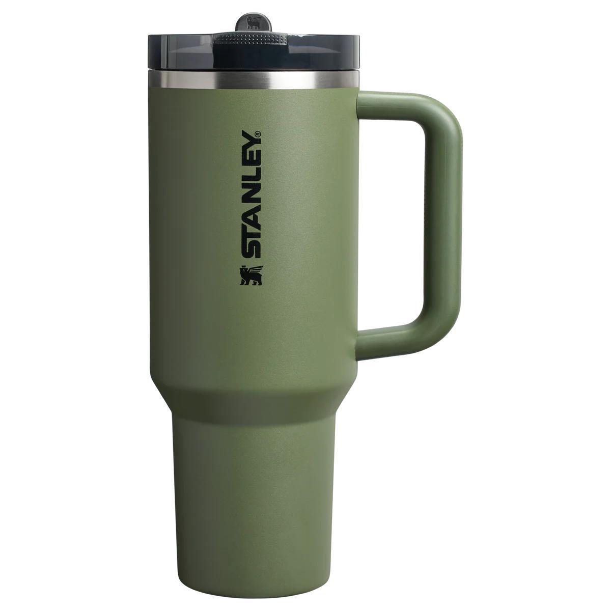 CLASSIC GREEN STANLEY TUMBLER 40 OZ STAINLESS STEAL