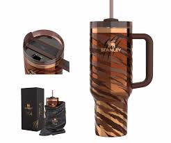 STANLEY SAFARI VIBE BROWN ZEBRA PRINT TUMBLER