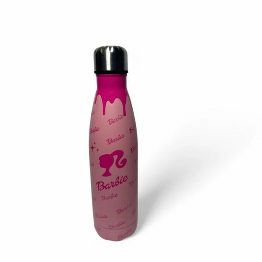 BARBIE SHOCKING PINK STAINLESS STEEL WATER BOTTLE
